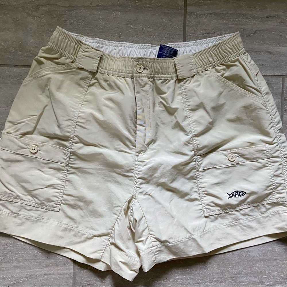 AFTCO Mens  Original Fishing Shorts Size 38 Light Tan